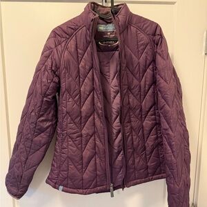 Women's Purple Quilted Jacket Wind River Medium